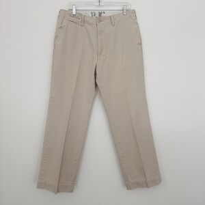 Polo Jeans Co Ralph Lauren Pants Mens 33x30 Chino Military Khaki Beige‎